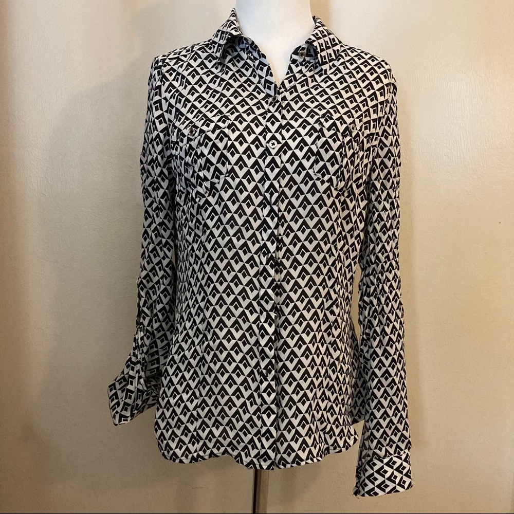 Silk button up shirt